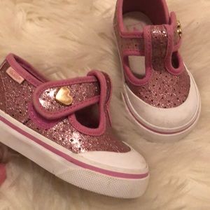 Baby girl sparkly pink vans